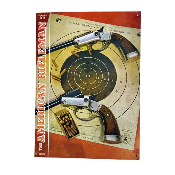 🧨 Original American Rifleman Metal Sign 🔫 NRA Stevens USA - Picture 1 of 14